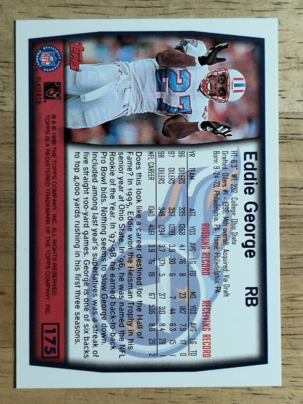 1999 Topps #175 Eddie George