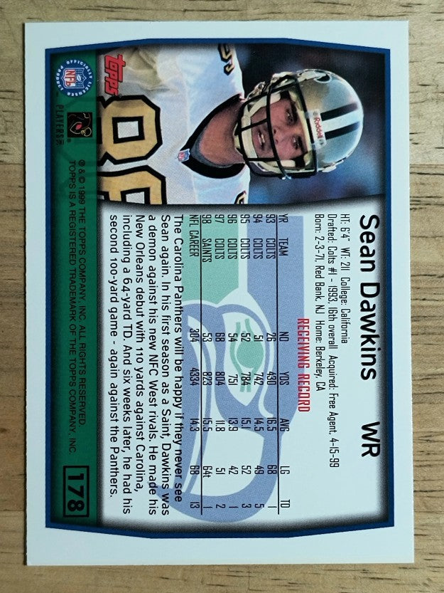 1999 Topps #178 Sean Dawkins