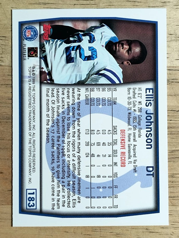 1999 Topps #183 Ellis Johnson