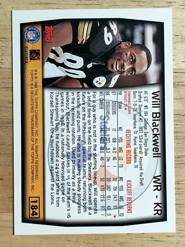 1999 Topps #184 Will Blackwell