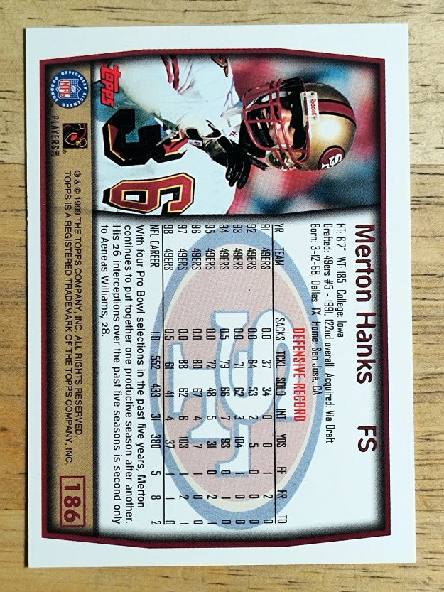 1999 Topps #186 Merton Hanks