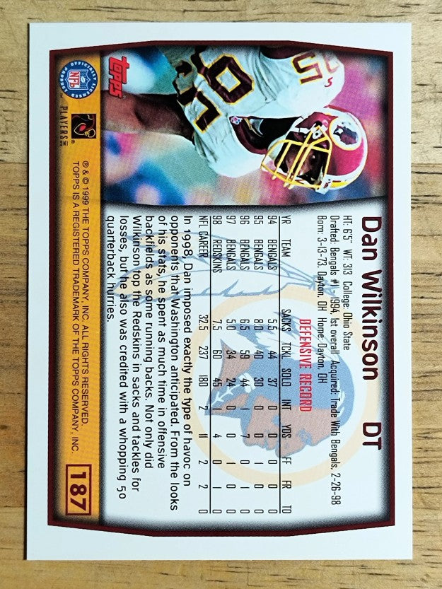 1999 Topps #187 Dan Wilkinson