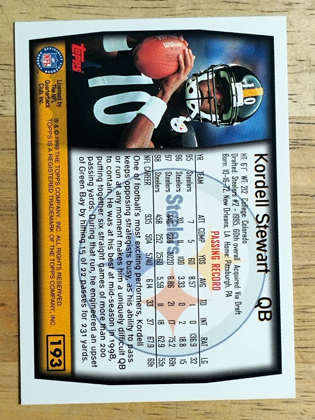 1999 Topps #193 Kordell Stewart