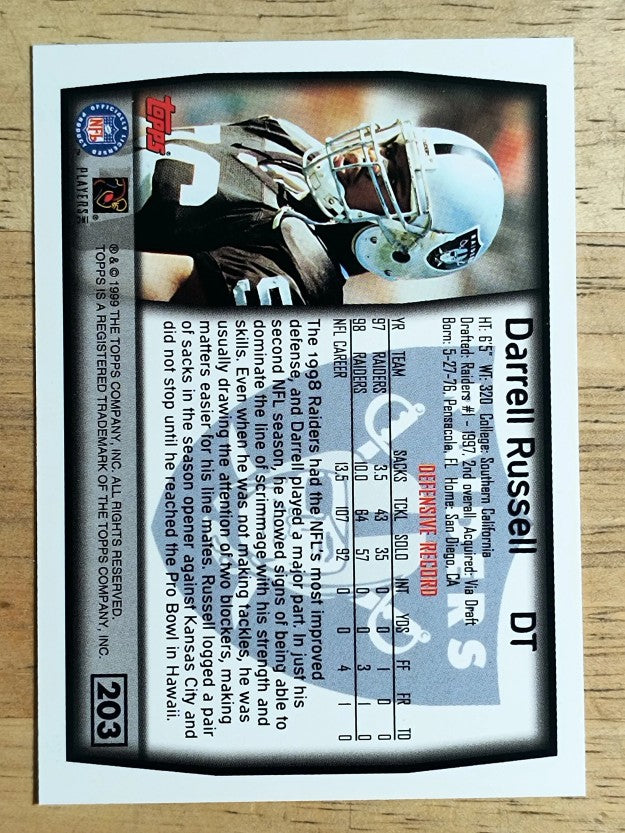 1999 Topps #203 Darrell Russell
