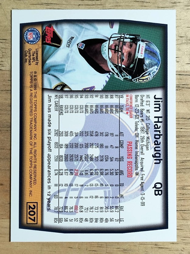 1999 Topps #207 Jim Harbaugh