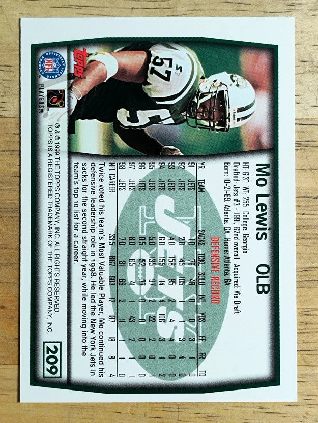 1999 Topps #209 Mo Lewis