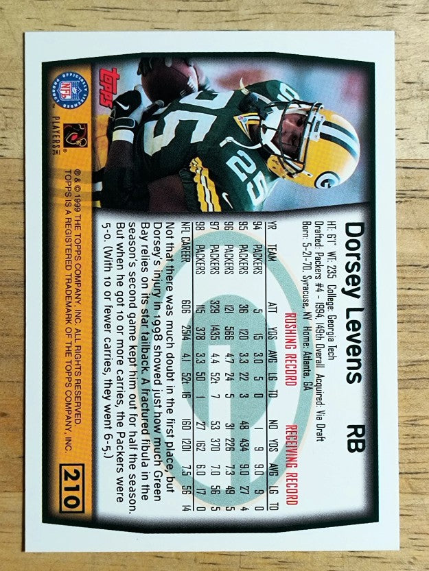 1999 Topps #210 Dorsey Levens
