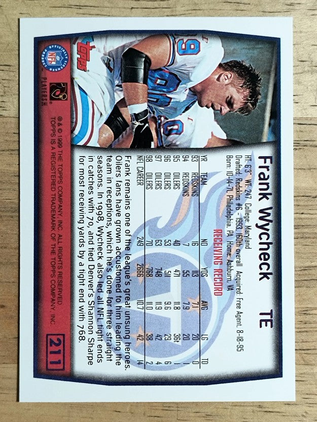 1999 Topps #211 Frank Wycheck