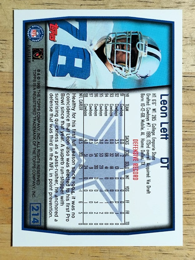 1999 Topps #214 Leon Lett