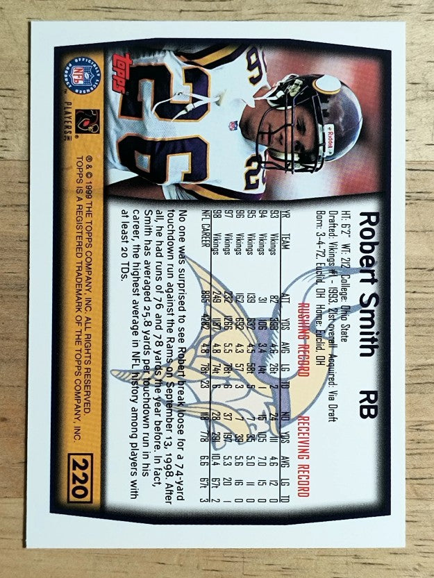 1999 Topps #220 Robert Smith