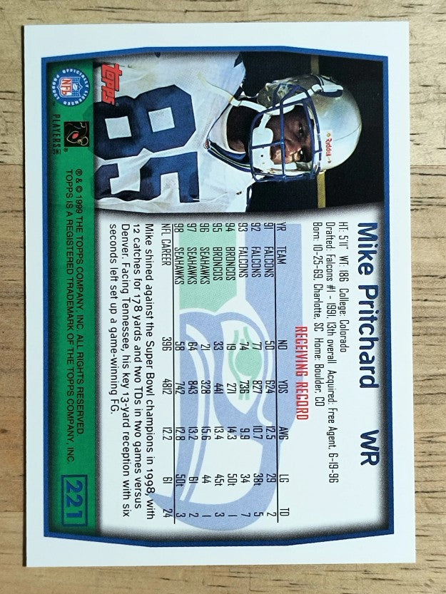 1999 Topps #221 Mike Pritchard