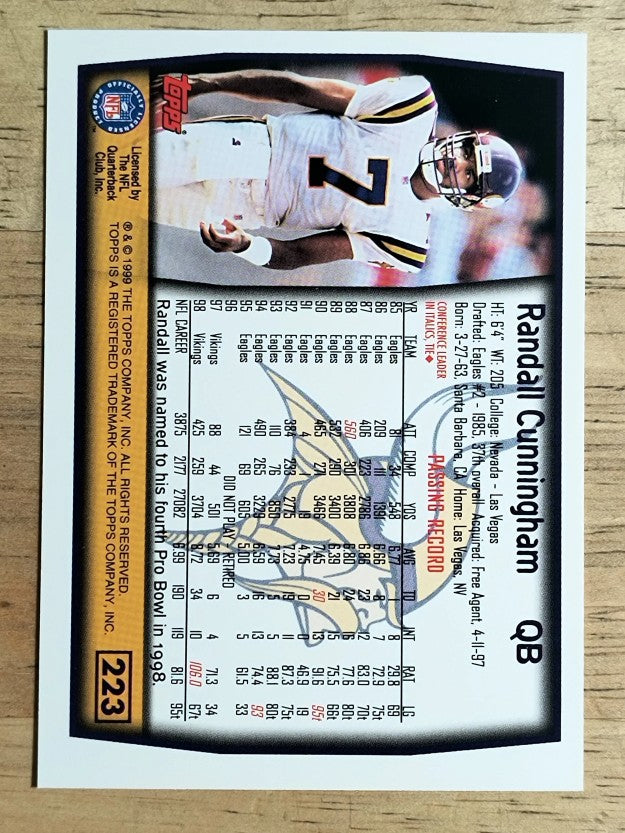 1999 Topps #223 Randall Cunningham