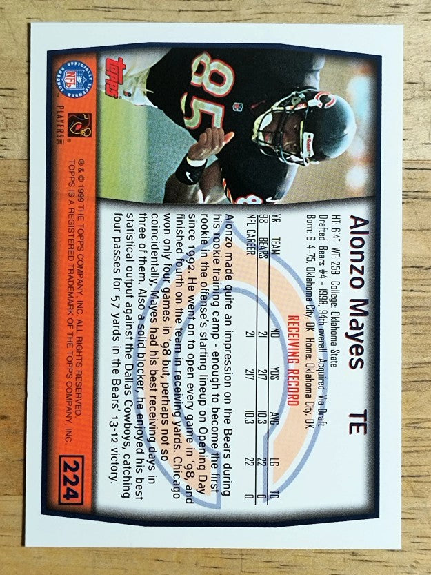 1999 Topps #224 Alonzo Mayes