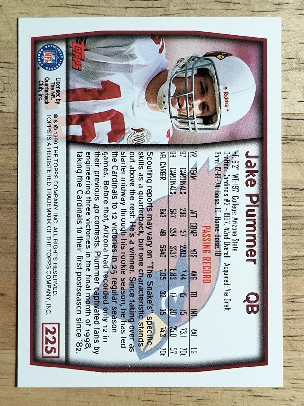 1999 Topps #225 Jake Plummer