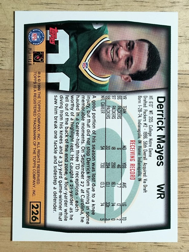 1999 Topps #226 Derrick Mayes