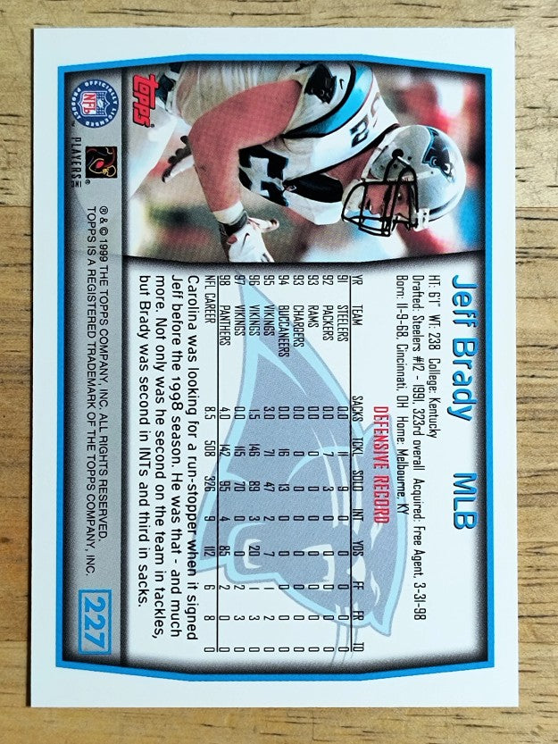 1999 Topps #227 Jeff Brady