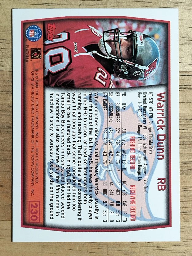 1999 Topps #230 Warrick Dunn