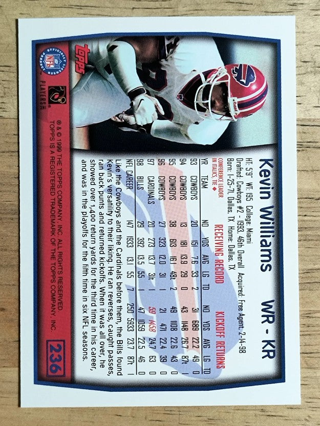 1999 Topps #236 Kevin Williams