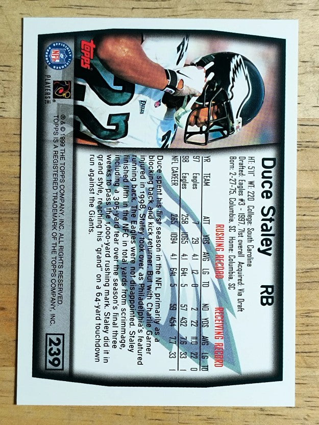1999 Topps #239 Duce Staley