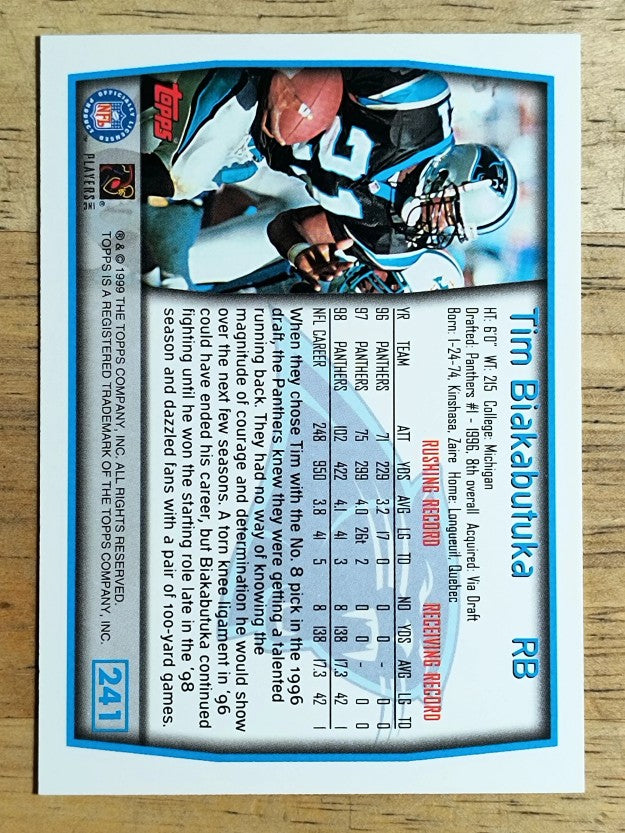 1999 Topps #241 Tim Biakabutuka