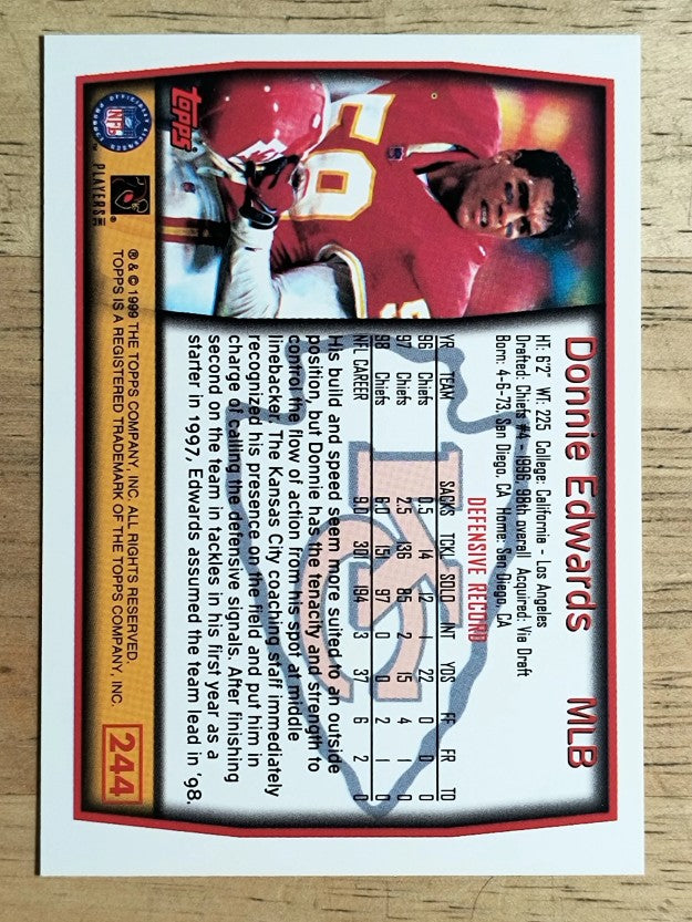 1999 Topps #244 Donnie Edwards