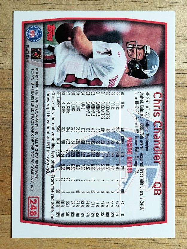 1999 Topps #248 Chris Chandler