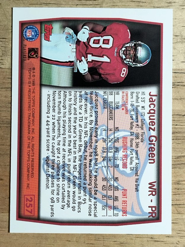 1999 Topps #257 Jacquez Green