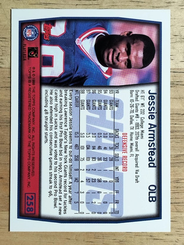 1999 Topps #258 Jessie Armstead