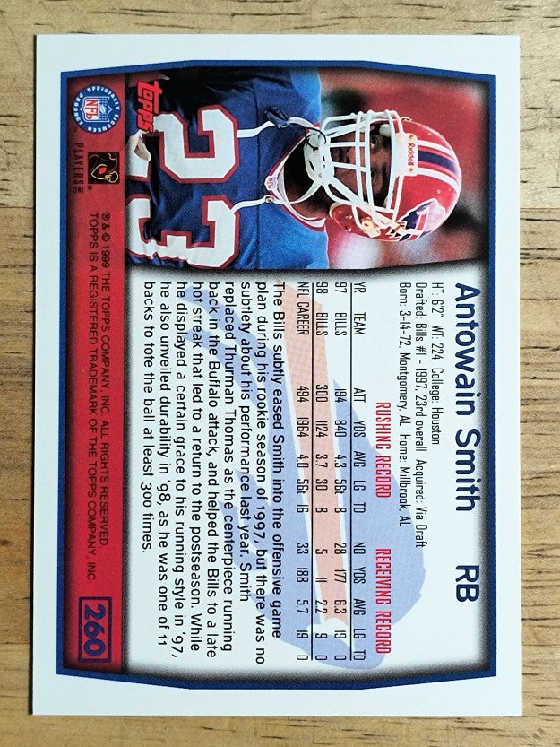 1999 Topps #260 Antowain Smith
