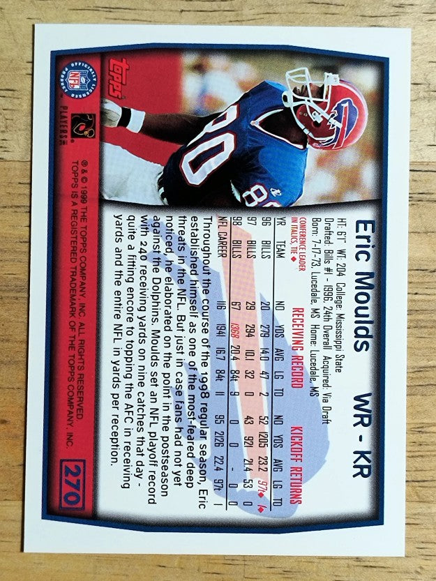 1999 Topps #270 Eric Moulds