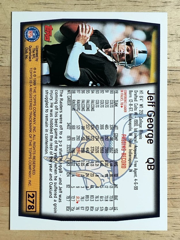 1999 Topps #278 Jeff George