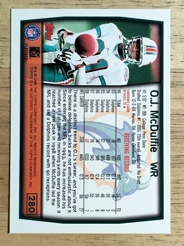 1999 Topps #280 O.J. McDuffie