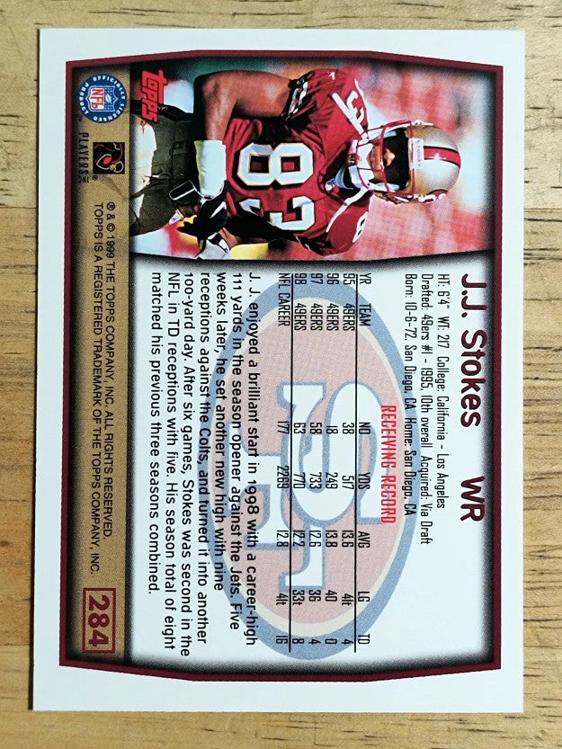 1999 Topps #284 J.J. Stokes