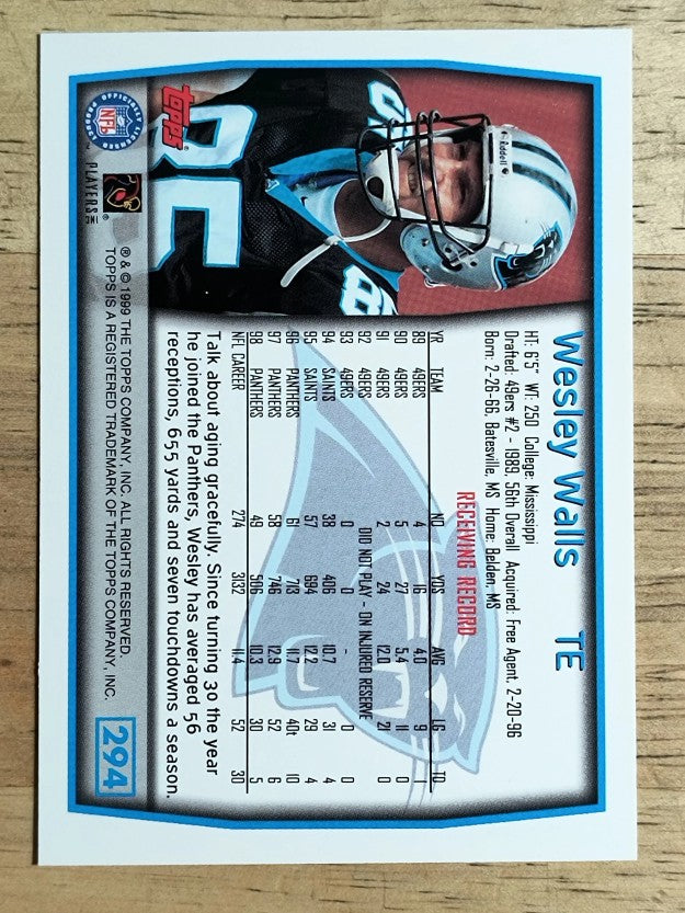 1999 Topps #294 Wesley Walls
