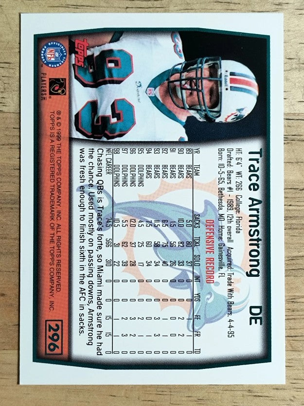 1999 Topps #296 Trace Armstrong