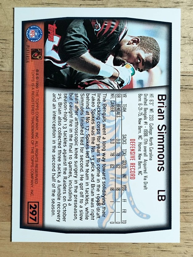 1999 Topps #297 Brian Simmons