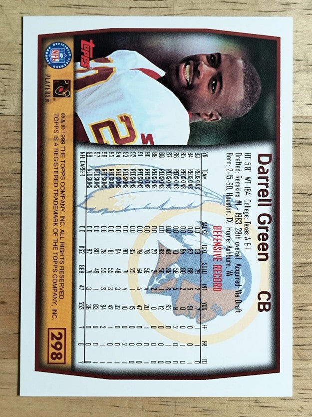 1999 Topps #298 Darrell Green