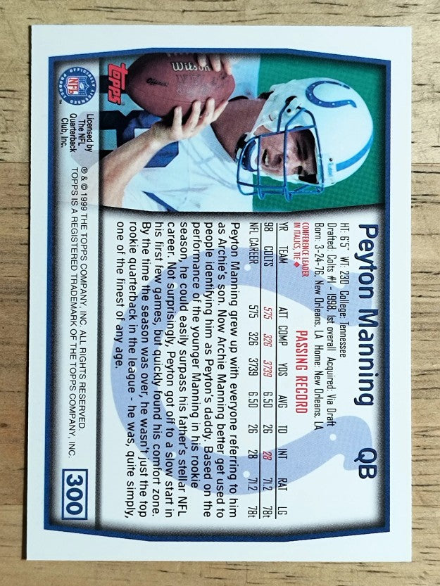 1999 Topps #300 Peyton Manning