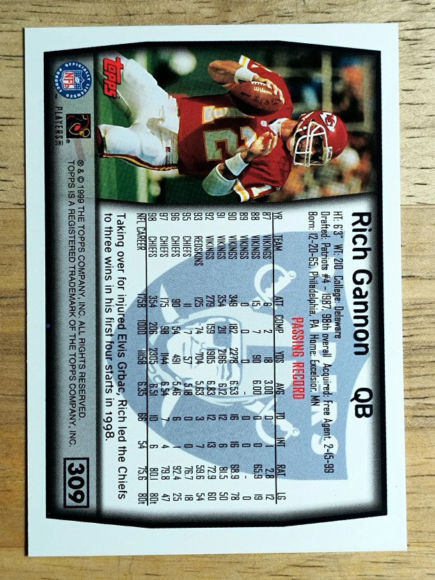 1999 Topps #309 Rich Gannon