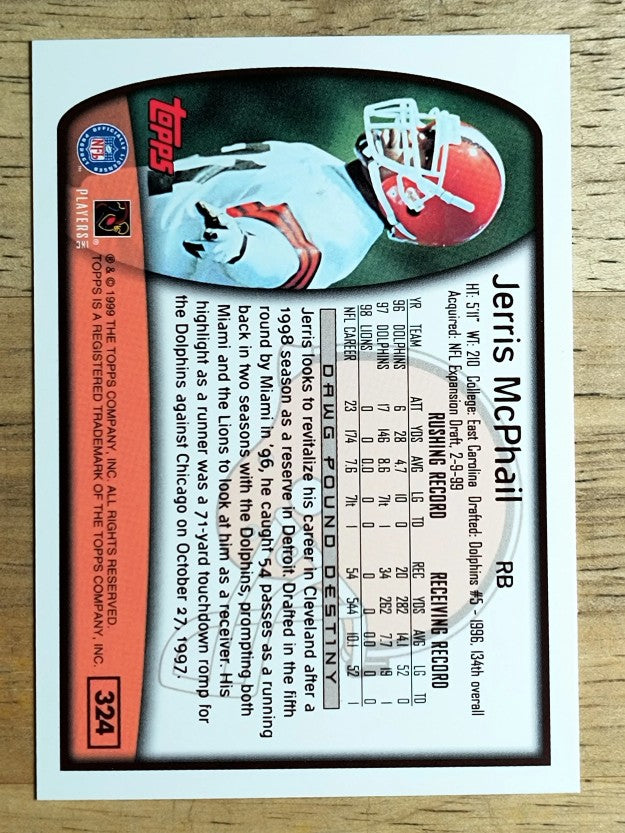 1999 Topps #324 Jerris McPhail