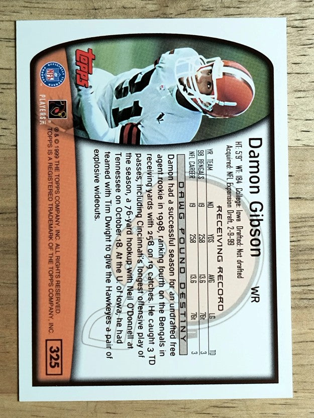 1999 Topps #325 Damon Gibson