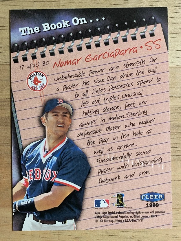 1999 Ultra The Book On #17 Nomar Garciaparra