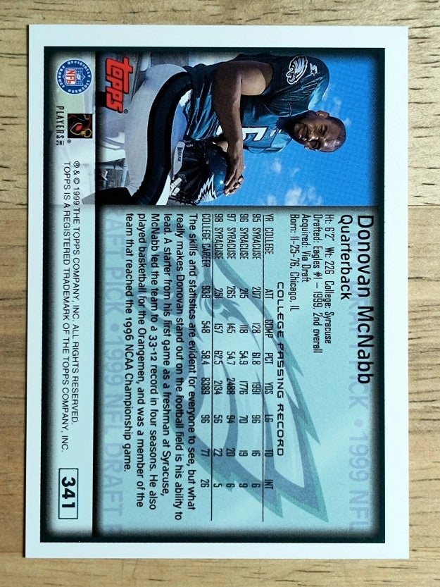 1999 Topps #341 Donovan McNabb RC