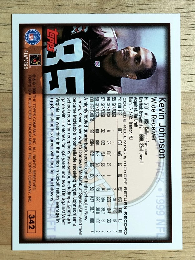 1999 Topps #342 Kevin Johnson RC