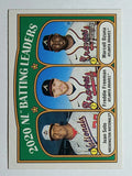 2021 Topps Heritage #85 Juan Soto/Marcell Ozuna/Freddie Freeman LL