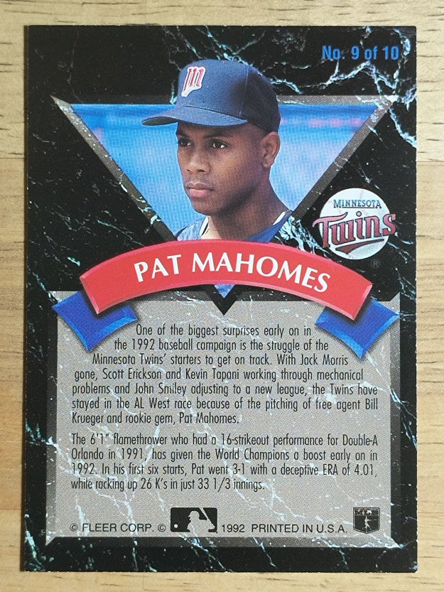 1992 Ultra All-Rookies #9 Pat Mahomes