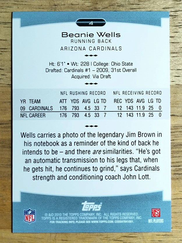 2010 Topps Platinum #4 Chris Wells