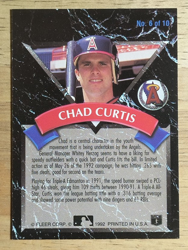 1992 Ultra All-Rookies #6 Chad Curtis