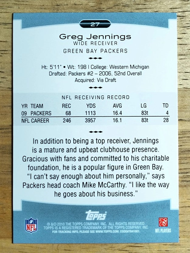 2010 Topps Platinum #27 Greg Jennings