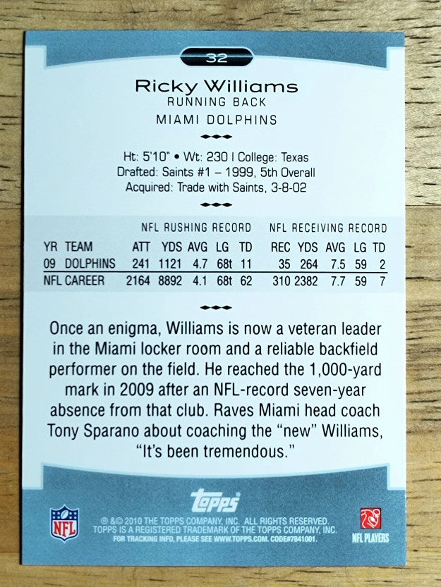 2010 Topps Platinum #32 Ricky Williams